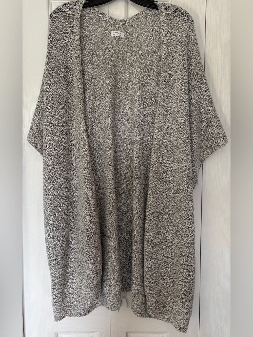 Aritzia Community Ionic Cape Duster Marled Cardigan Sweater XSmall Small XS S